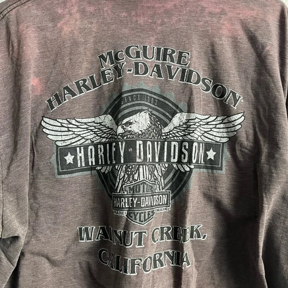 Harley-Davidson Men's dark maroon T-Shirt - Picture 3 of 10